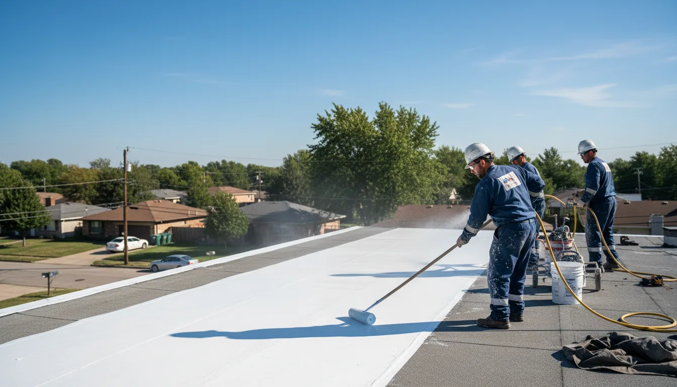 Commercial roof coating in Bladensburg, OH near me